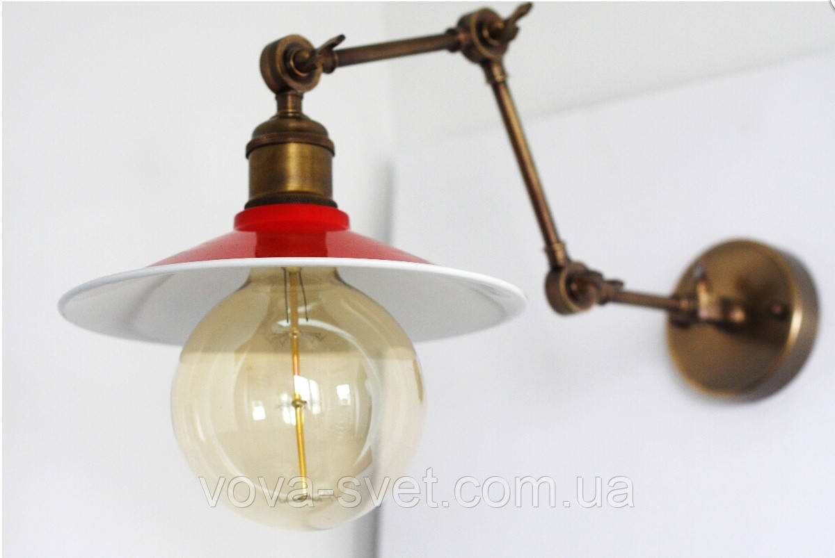 Настенно-потолочный светильник купол Loft Steampunk [ on Wall Ceiling Red & White ] ( 4-х поворотный ) - фото 3 - id-p322144421