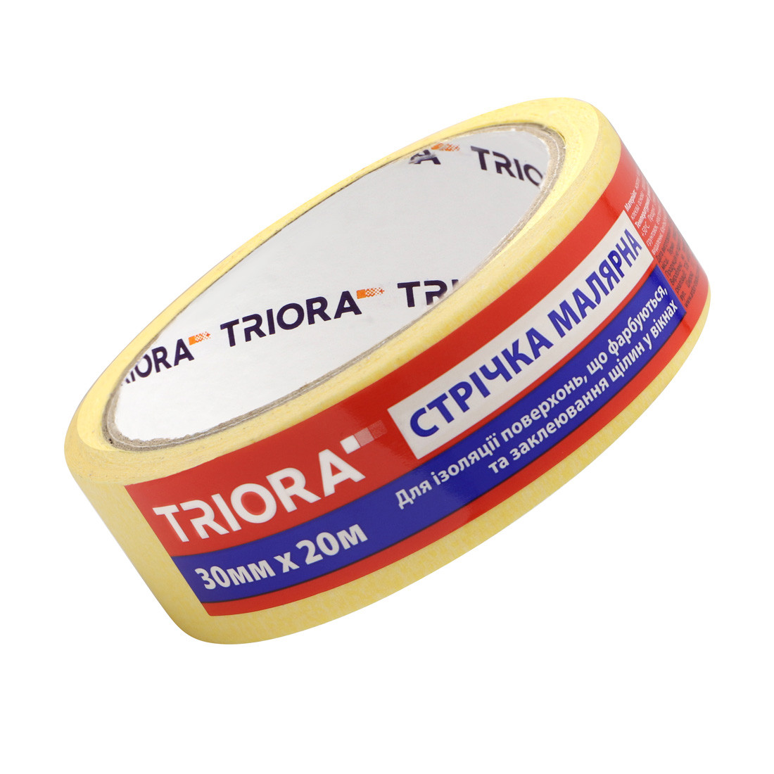 Стрічка малярна жовта "TRIORA" 30 мм х 20 м