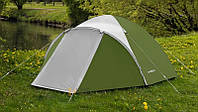 Палатка двухслойная трехместная непромокаемая Presto Acamper ACCO 3 PRO для туризма отдыха зеленая Planetsport