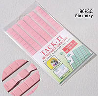 Пластилин для фиксации типс, дизайна ногтей / липкая глина для бытового использования Розовый