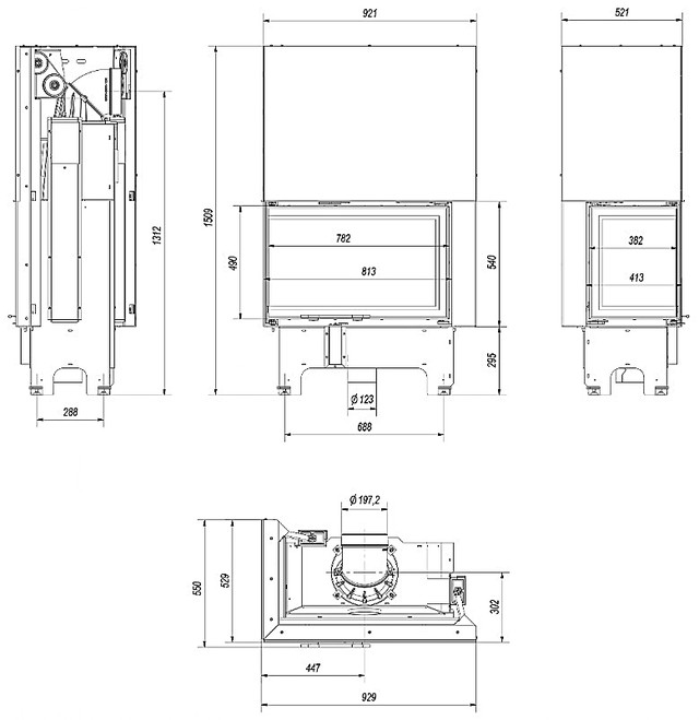 KRATKI VN 810/410 ЛЕВАЯ BS ГИЛЬОТИНА (14,0 КВТ)