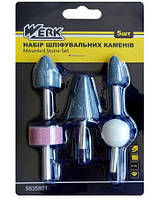 Набор шлифовальных камней 5шт Werk 101872 (5635801)