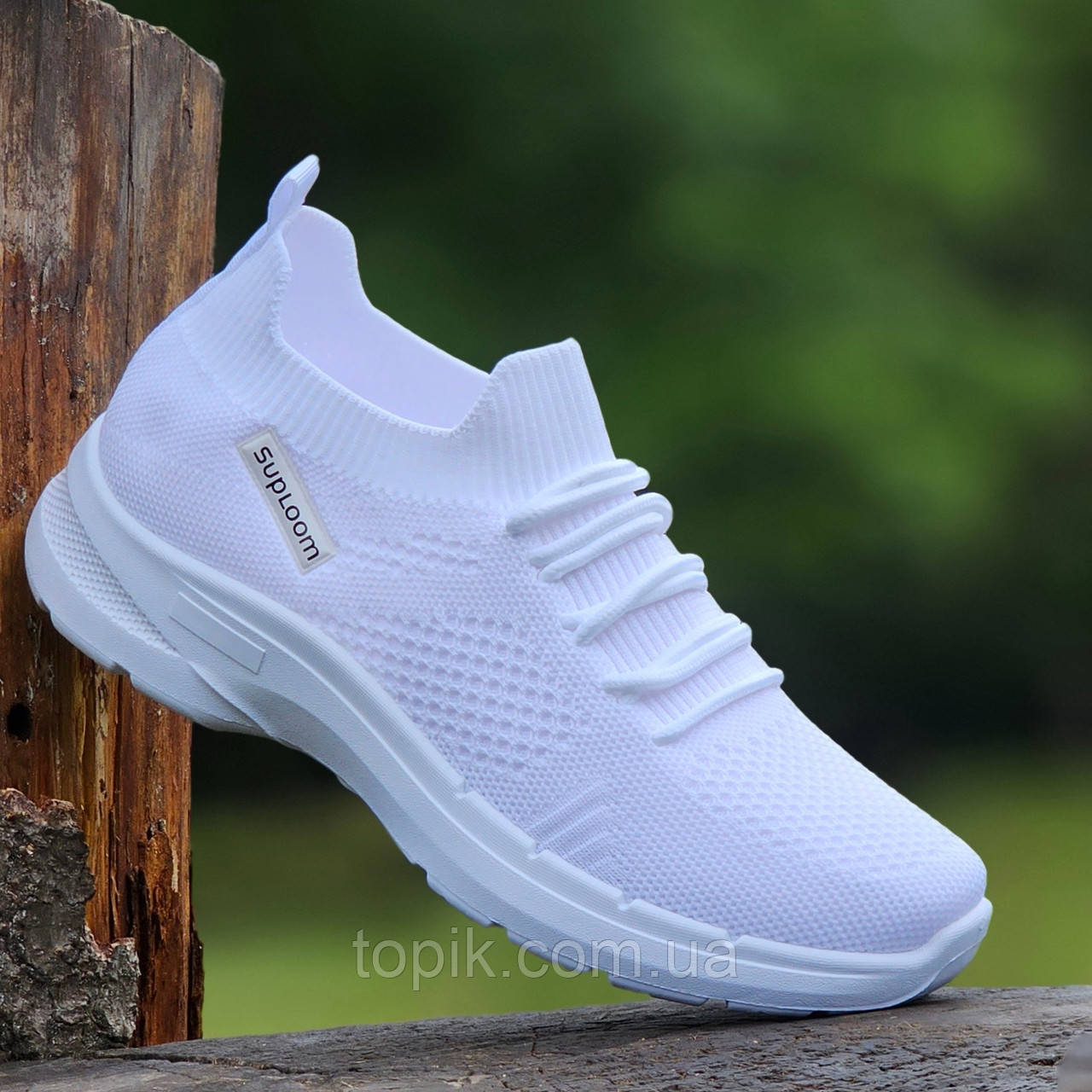 Кросівки жіночі білі літні мокасини Кроссовки женские белые летние тканевые мокасины (Код: 3247тк)