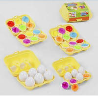 Овочі та фрукти 3D сортер 52003 "4FUN Game Club", "Яєчний лоток", 6 штук в коробці