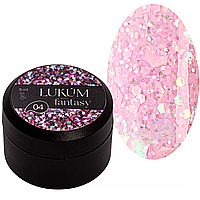 Lukum Fantasy Gel №4 - голографический гель, 5 мл