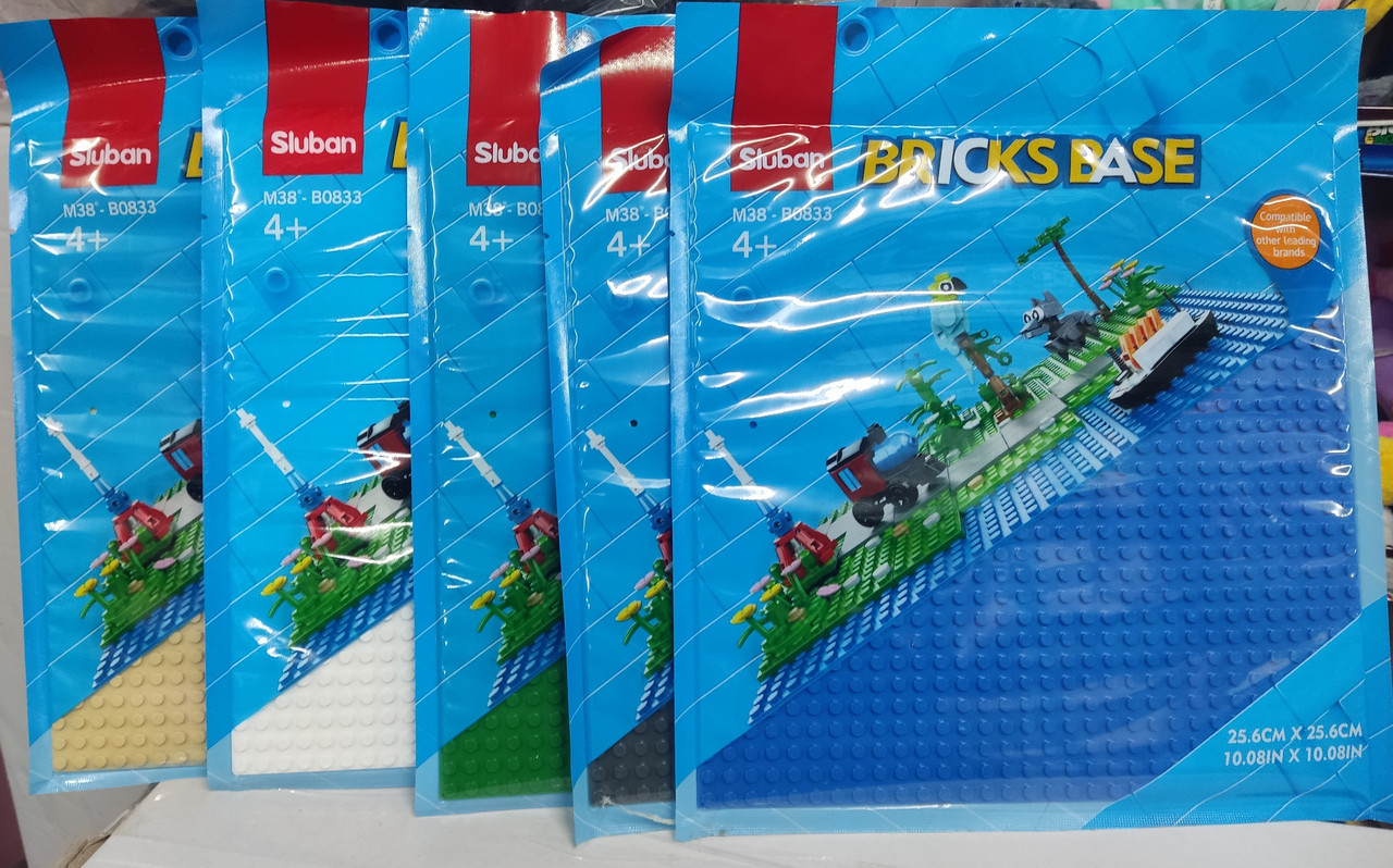 Конструктор Sluban b0833 Базова пластина" розміром 25.6х25.6 см 1шт, фото 1