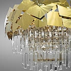 Сучасна кришталева люстра на 10 ламп Е14 колір каркасу золотий D-93322/500G, фото 2