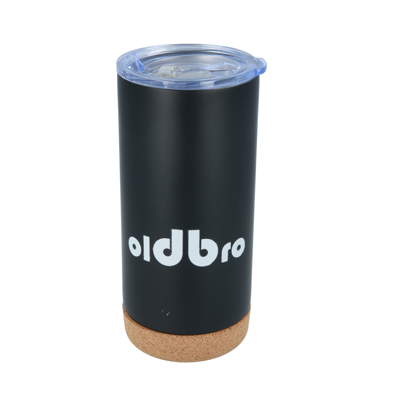 Стакан OldBro Для Старого Друга з корковим дном 480мл Black Classic із нержавіючої сталі з подвійними стінками, фото 1