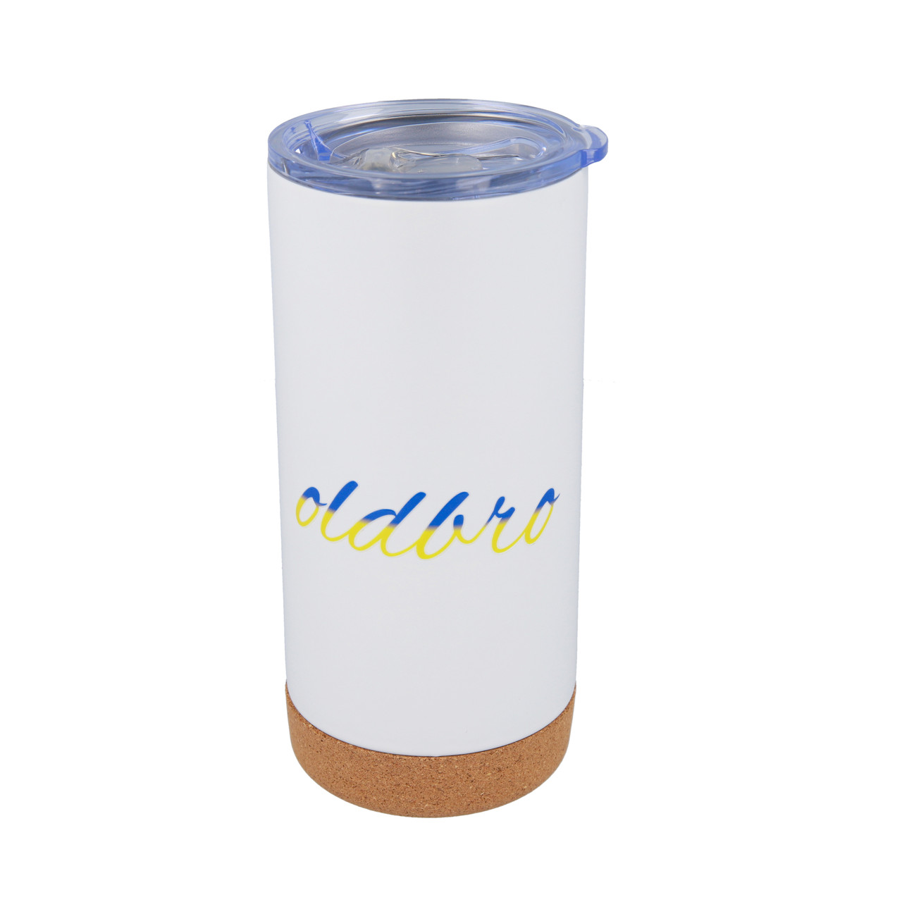 Стакан OldBro Ukraine з корковим дном 480мл із нержавіючої сталі з подвійними стінками, фото 1