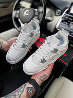 Nike Air Jordan Retro 4 White Cement v2 кроссовки и кеды высокое качество Размер 36