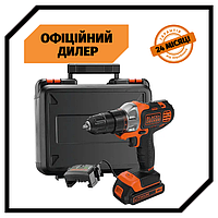 Аккумуляторная дрель-шуруповерт BLACK&DECKER MT218K (18 В, 1.5 А/ч) Топ 3776563