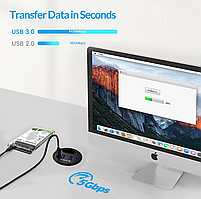 ORICO DESK-4U USB3.0 концентратор USB hub розгалужувач, фото 3
