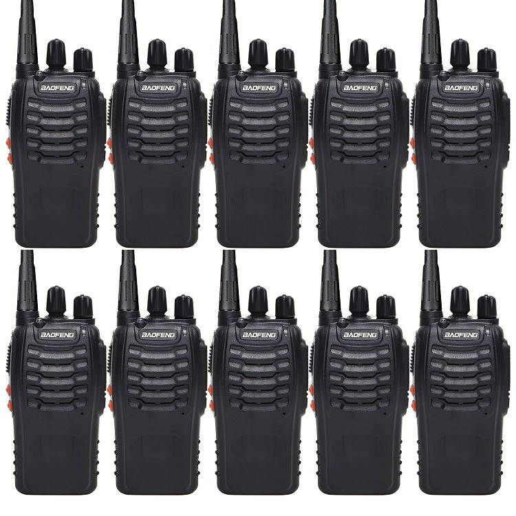 Рація Baofeng BF-888S G батарея USB комплект 10 шт+Ремінець на шию Mirkit