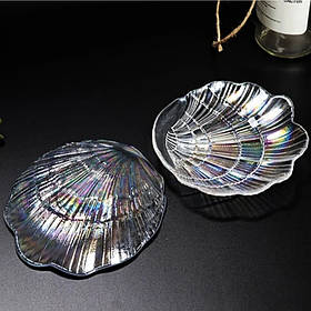 Скляна підставка "Мушля" для клею, для змішування фарб, Хамелеон