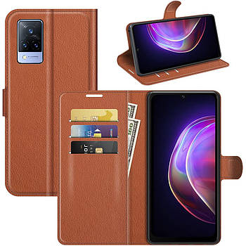 Чохол-книжка Litchie Wallet для Vivo V21 Brown