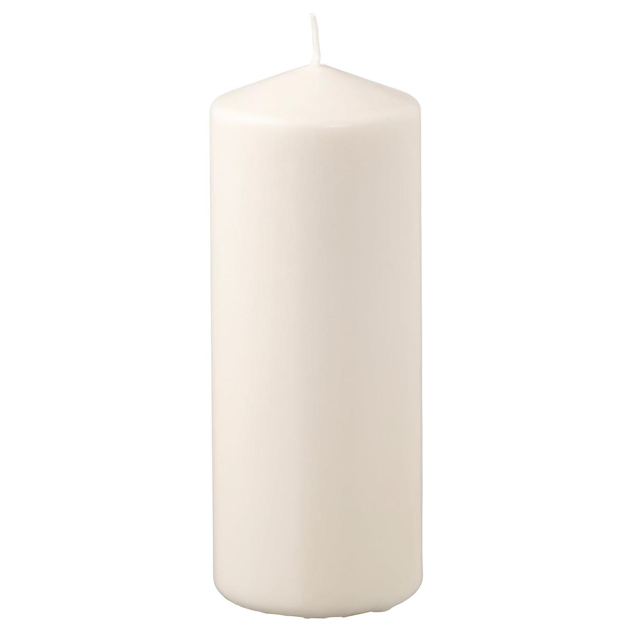 Блочная свеча без запаха ИКЕА ФЕНОМЕН естественный, 19 см 805.284.13 - фото 1 - id-p1872900133