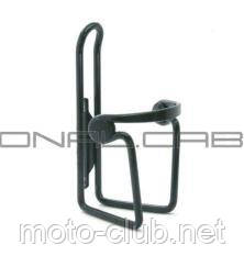 Велосипедний фляготримач (чорний, алюміній, пластикові вставки) (Spelli) "FM"