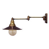 Настенный светильник (бра) купол Loft Steampunk [ Wall Light Dark Patina ] 2-х поворотный