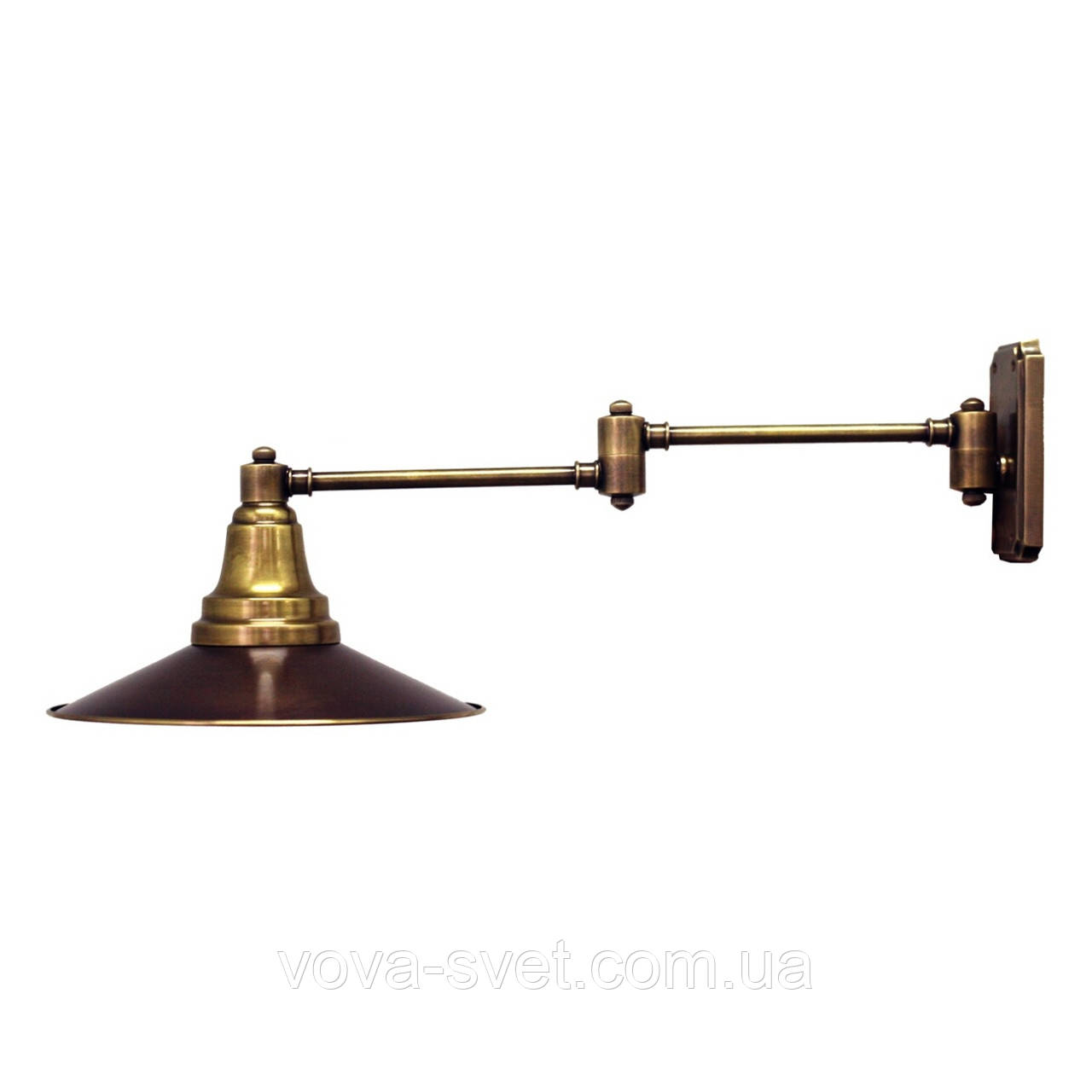 Настенный светильник (бра) купол Loft Steampunk [ Wall Light Dark Patina ] 2-х поворотный - фото 2 - id-p322156133