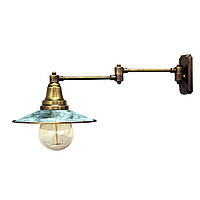 Настенный светильник (бра) купол Loft Steampunk [ Wall Light Green Patina ] 2-х поворотный