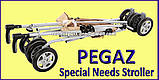 Спеціальна Інвалідна прогулянкова коляска для дітей з ДЦП Pegaz Special Needs Stroller, фото 7