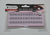 Ресницы пучками для наращивания (черные; длина 12 mm; 60 пучков) Starlet Professional ROM /6-1