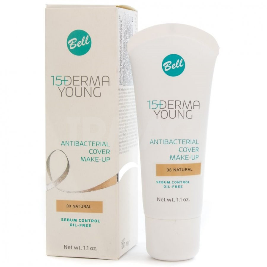 Флюїд Антибактеріальний Матуючий 15+ Derma Young бактерицид.Bell #02 (5902082500124), фото 1