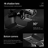 Квадрокоптер FPV з двома камерами Wi-Fi Drone 4К-E99Pro автозависання, 360°, фліп, сенсори перешкод, фото 7