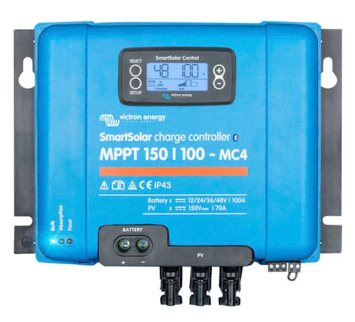 КОНТРОЛЕР ЗАРЯДУ VICTRON ENERGY SMARTSOLAR MPPT 150/100-MC4 VE.CAN (100А, 12/24/48В)