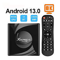 Смарт ТВ приставка X88 Pro13 4gb/64gb Ultra HD 8K SmartTV Андроид 13 Android TV box