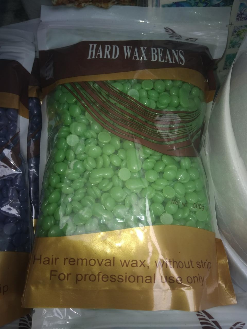 Воск пленочный для депиляции Hard wax beans 500 гр в пакете ,разные ароматы вид номер 2 - фото 4 - id-p1872912665
