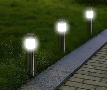 Вуличний ліхтар світильник на сонячній батареї з акумулятором LED 22 см авто вмик/вимк