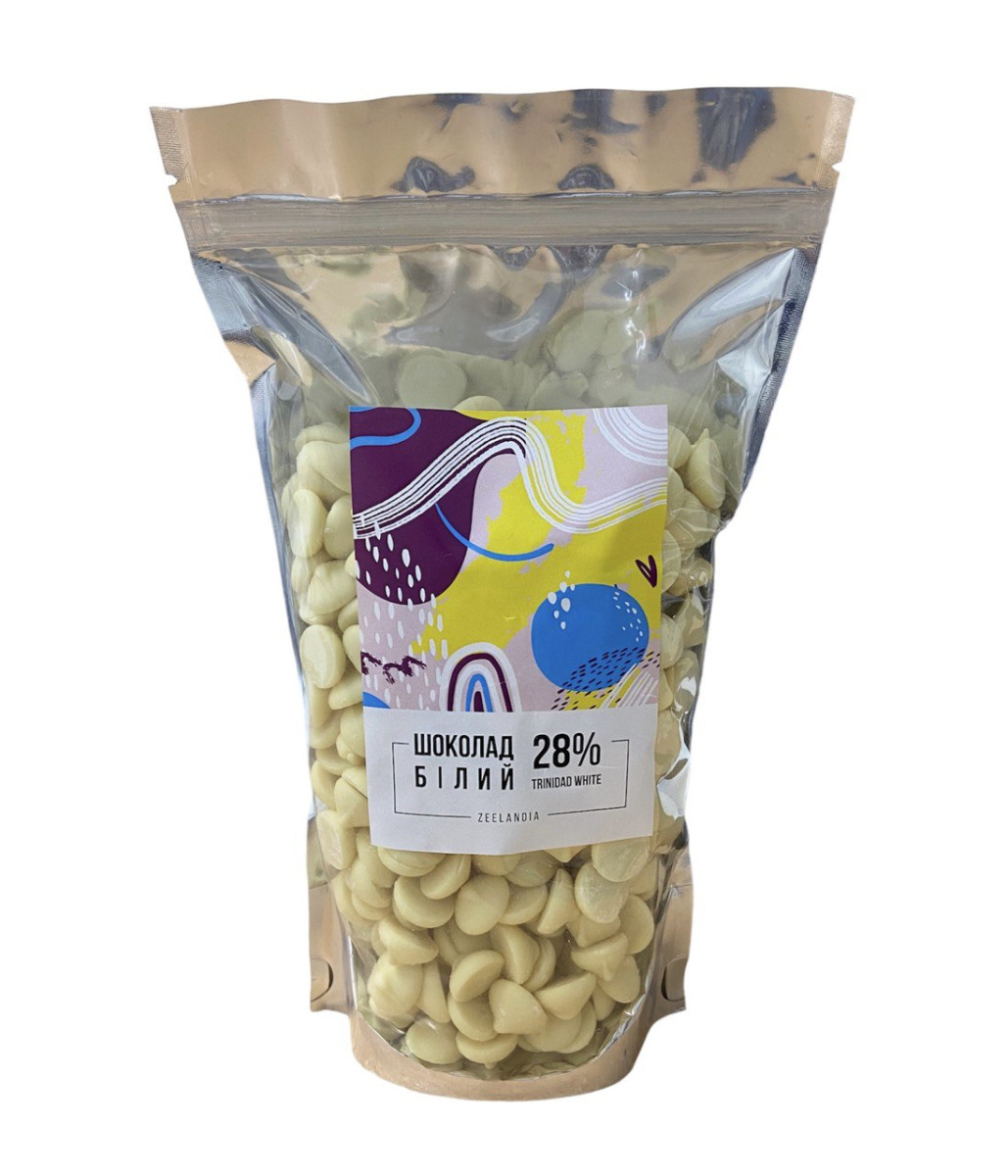 Шоколад білий Trinidad White 28% Zeelandia 1 кг