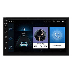 Автомагнітола 7" 2/32ГБ Android 11 Wi-Fi GPS 2xUSB 2 DIN 4x60Вт, 7011A, фото 1