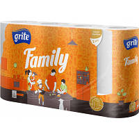 Бумажные полотенца Grite Family 2 слоя 4 рулона (4770023348576) - Топ Продаж!