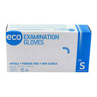Перчатки ECO Nitrile, нитриловые, нестерильные, неопудренные, голубой цвет, ЭКО Нитрил 3.5г. 50пар/100шт.