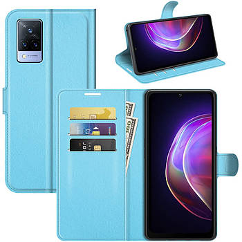 Чохол-книжка Litchie Wallet для Vivo V21 Light Blue