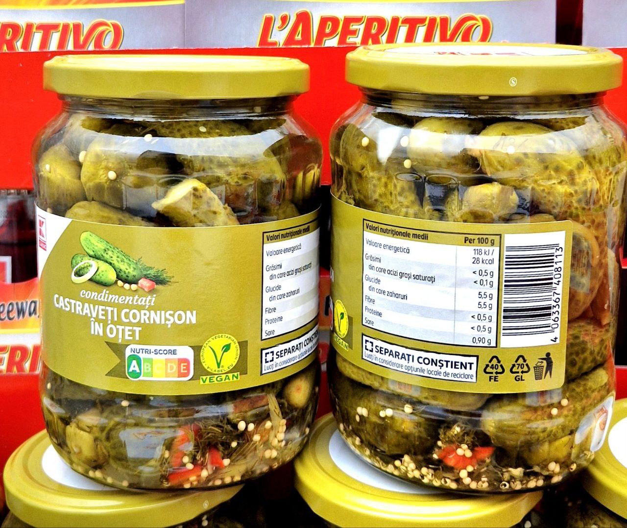 Мариновані корнішони 670/370 г.