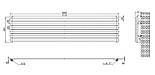 Горизонтальний дизайнерський радіатор опалення  ARTTIDESIGN Livorno G 6/408/1800 чорний матовий, фото 3