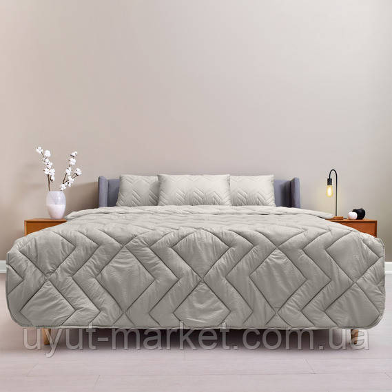 Ковдра 140х210см 300г/м2 NORDIC COMFORT ТМ IDEIA всесезонна сіра, фото 1