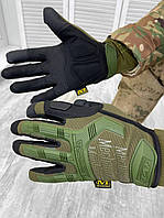 Перчатки тактические Mechanix M-Pact oliva Военные штурмовые перчатки Тактические перчатки рукавицы хаки