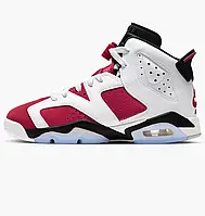 Urbanshop com ua Кросівки дитячі Air Jordan 6 Retro Carmine White/Red 384665-106 РОЗМІРИ ЗАПИТУЙТЕ