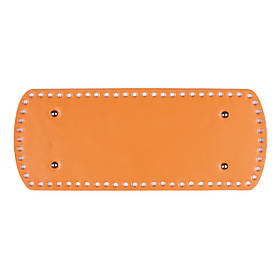 Дно закруглене для сумки з ніжками (30*12 см), колір Манго