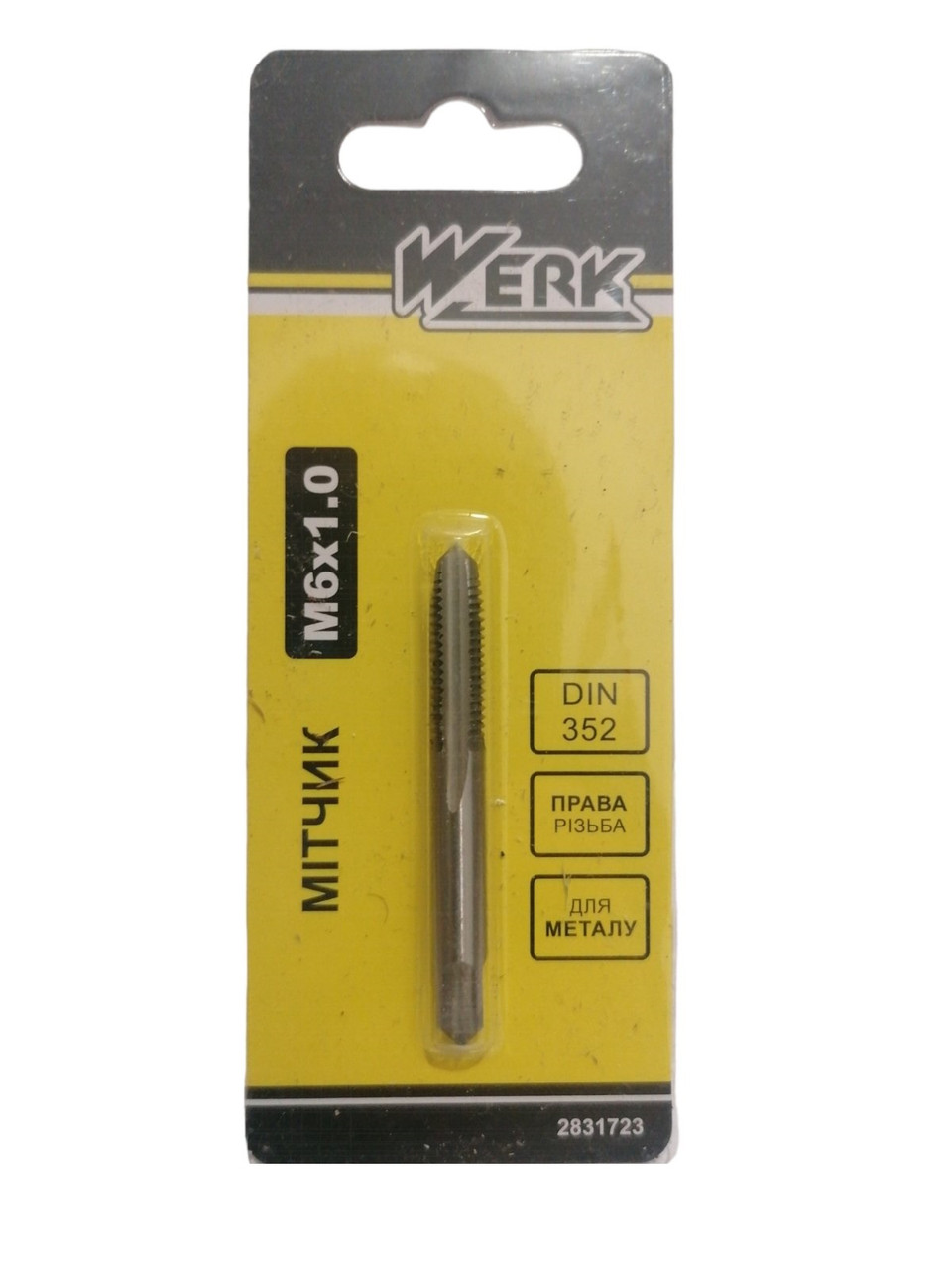 Мітчик ручний М6х1,0мм Werk 122709 (2831723)