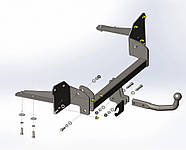 Фаркоп Chevrolet Volt, (з 2016--), Фаркоп на Шевроле Вольт, фото 2