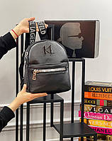 Рюкзак черный женский мужской Karl Lagerfeld Рюкзак Карл Лагерфельд Люкс качество