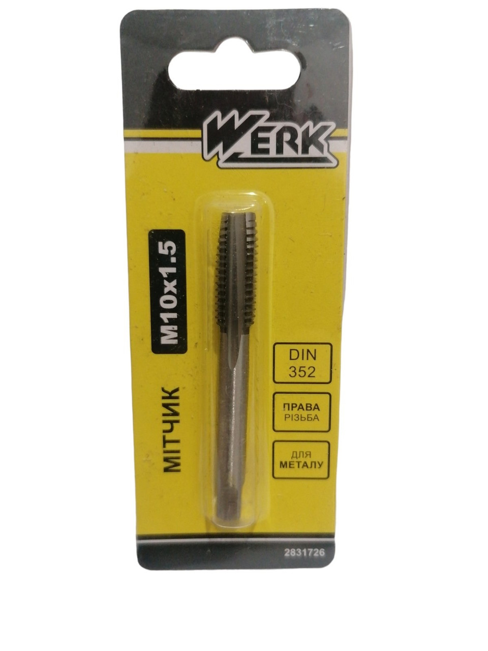 Мітчик ручний М10х1,5мм Werk 122713 (2831726)