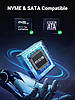 Зовнішній корпус UGREEN кишеня для жорсткого диска NVMe і SATA M.2 10 Гбіт/с USB C 3.2 Gen2 (CM400), фото 3