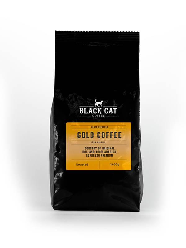 Кофе в зернах Black Cat 100% Арабика Gold Южная Америка 1 кг (11-352) - фото 1 - id-p1873013506
