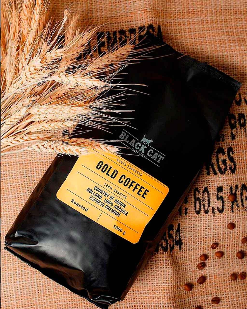 Кофе в зернах Black Cat 100% Арабика Gold Южная Америка 1 кг (11-352) - фото 3 - id-p1873013506